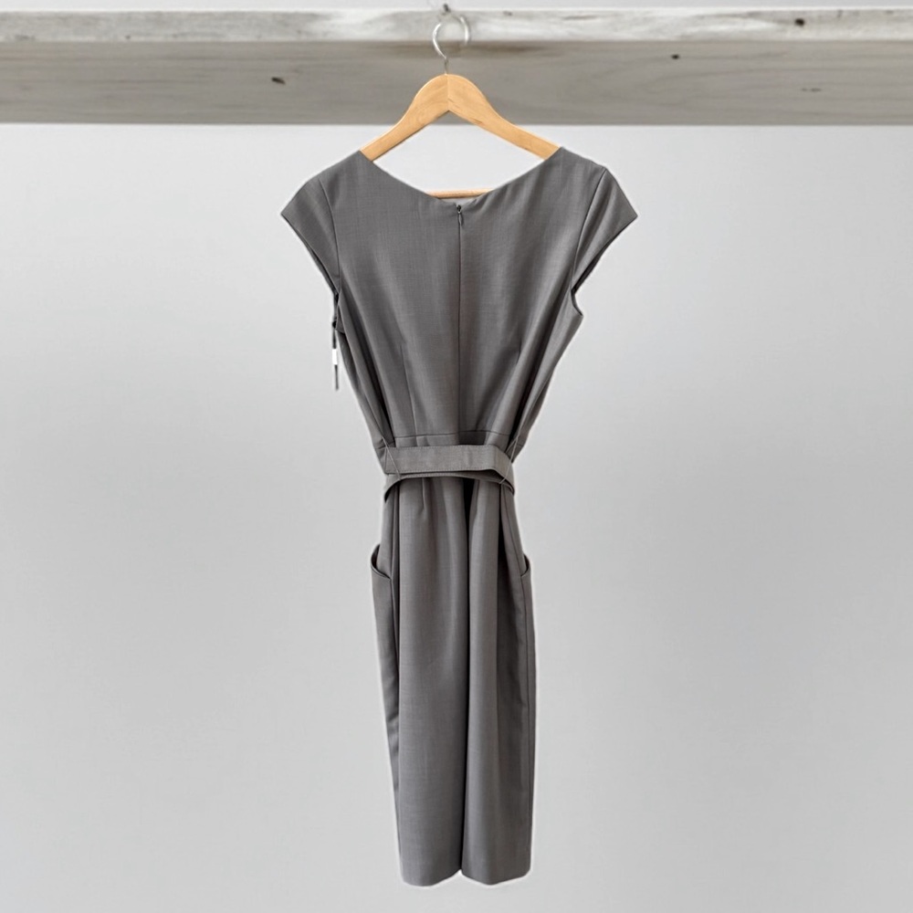 NWT Calvin Klein Women’s Grey Belted Dress! Size 4! NEW! - Picture 9 of 10